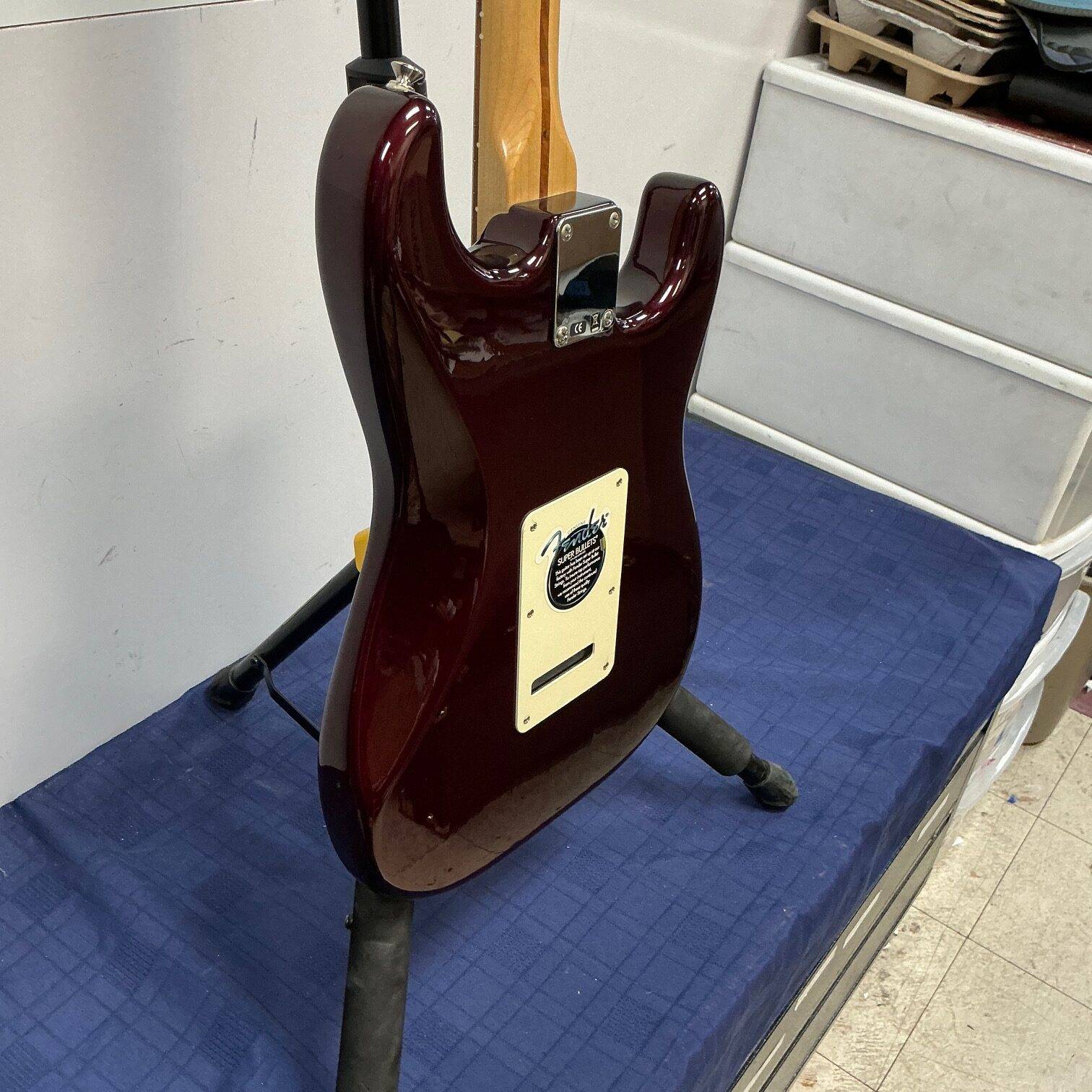 Used Fender Standard Lefty Left Handed Strat Stratocaster Electric Guitar Made in Mexico 2006 60th Anniversary Midnight Wine - Image 18