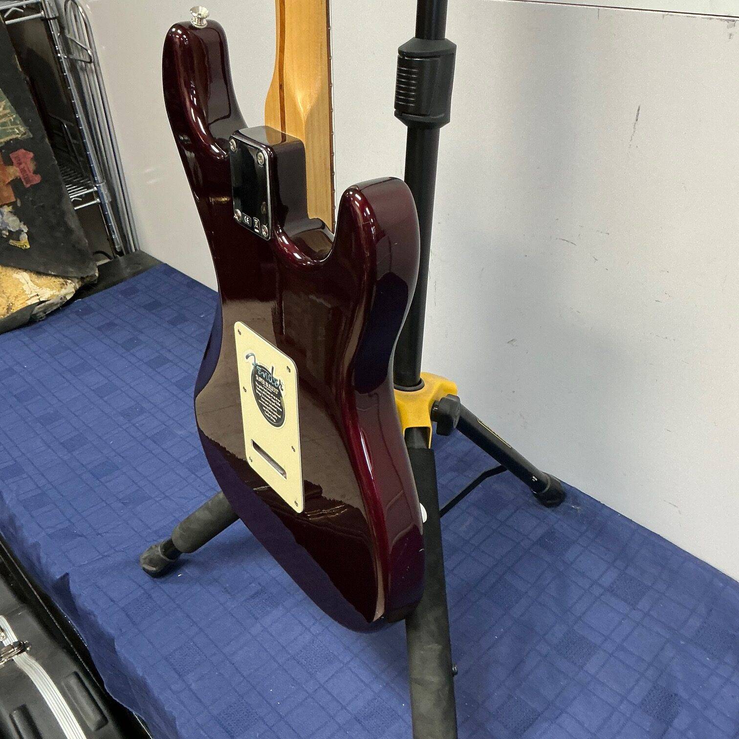 Used Fender Standard Lefty Left Handed Strat Stratocaster Electric Guitar Made in Mexico 2006 60th Anniversary Midnight Wine - Image 19
