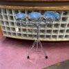 Used Gammon Percussion Roto Tom Drum Set and Stand