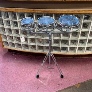Used Gammon Percussion Roto Tom Drum Set and Stand