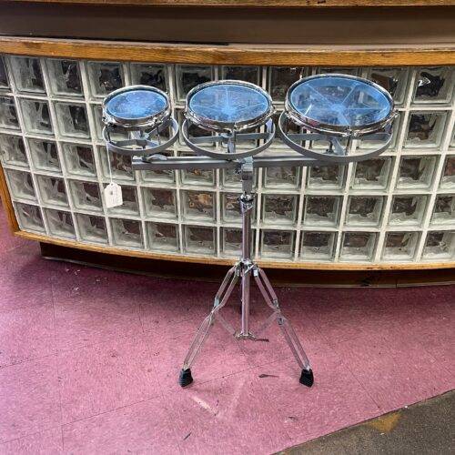 Used Gammon Percussion Roto Tom Drum Set and Stand