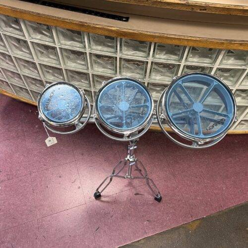 Used Gammon Percussion Roto Tom Drum Set and Stand - Image 2