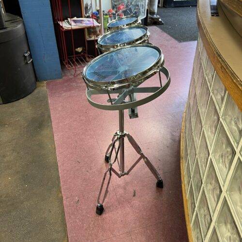Used Gammon Percussion Roto Tom Drum Set and Stand - Image 4