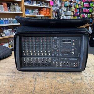 Used Mackie 808M FR Fast Recovery Series 8-Channel 1200-Watt Powered Mixer with Cover Made in the USA
