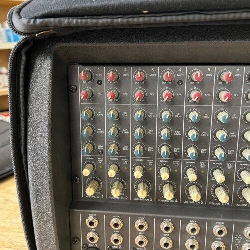 Used Mackie 808M FR Fast Recovery Series 8-Channel 1200-Watt Powered Mixer with Cover Made in the USA - Image 5