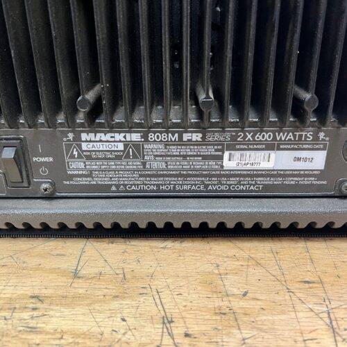 Used Mackie 808M FR Fast Recovery Series 8-Channel 1200-Watt Powered Mixer with Cover Made in the USA - Image 10
