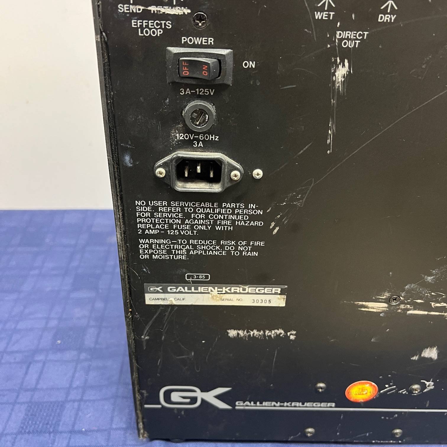 Used Gallien-Krueger 200MB Bass Combo Amp Amplifier Just Serviced Made in the USA - Image 5