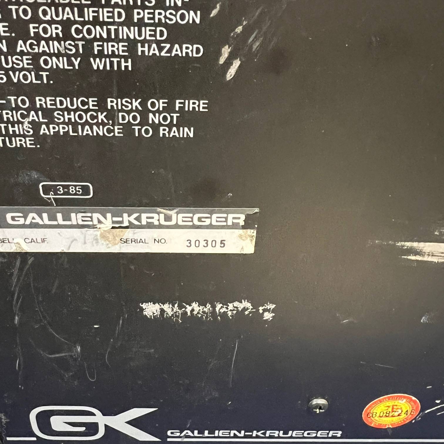 Used Gallien-Krueger 200MB Bass Combo Amp Amplifier Just Serviced Made in the USA - Image 4
