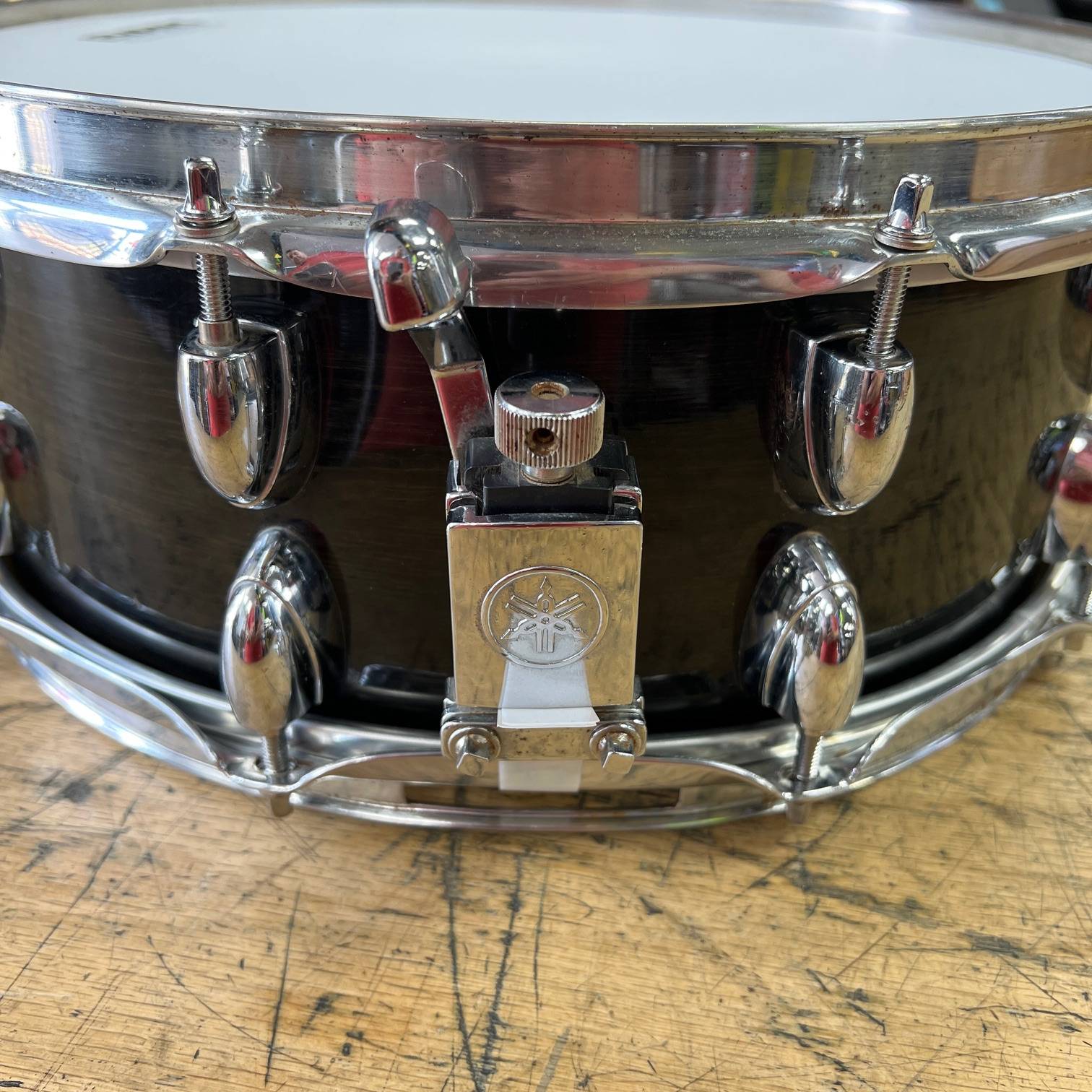 Used Yamaha NSD085A Oak Custom 14" x 5.5" Snare Drum Made in Japan - Image 3