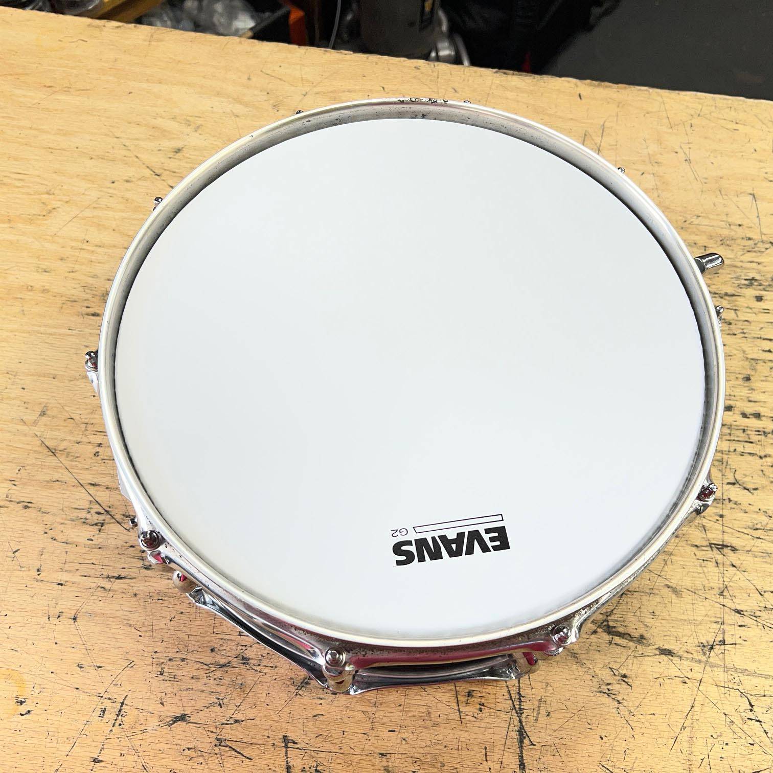 Used Yamaha NSD085A Oak Custom 14" x 5.5" Snare Drum Made in Japan - Image 8