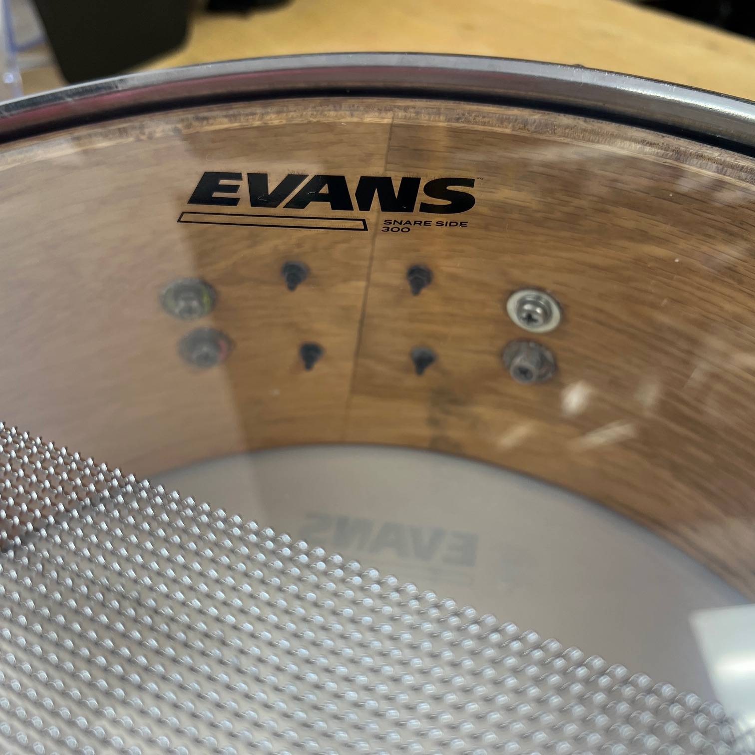 Used Yamaha NSD085A Oak Custom 14" x 5.5" Snare Drum Made in Japan - Image 10