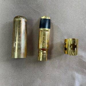 Used Otto Link Super ToneMaster 9* Metal Eb Alto Sax Saxophone Mouthpiece with Cap & Ligature Made in the USA