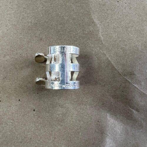 Used Selmer Paris C* C Star Metal Alto Sax Saxophone Mouthpiece with Cap & Ligature - Image 9