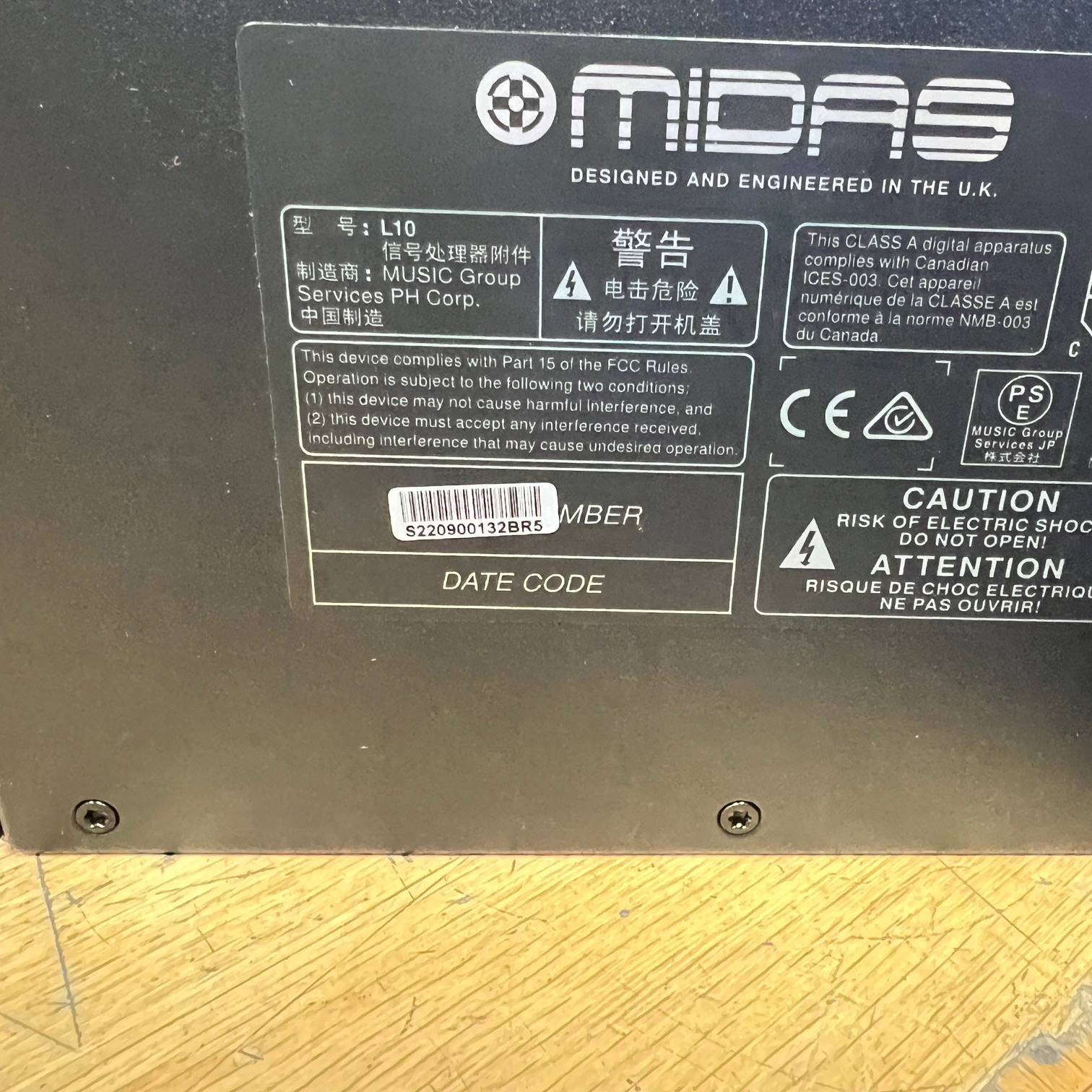 Used Midas L10 10-slot 500 Series Rackmount Chassis - Image 6