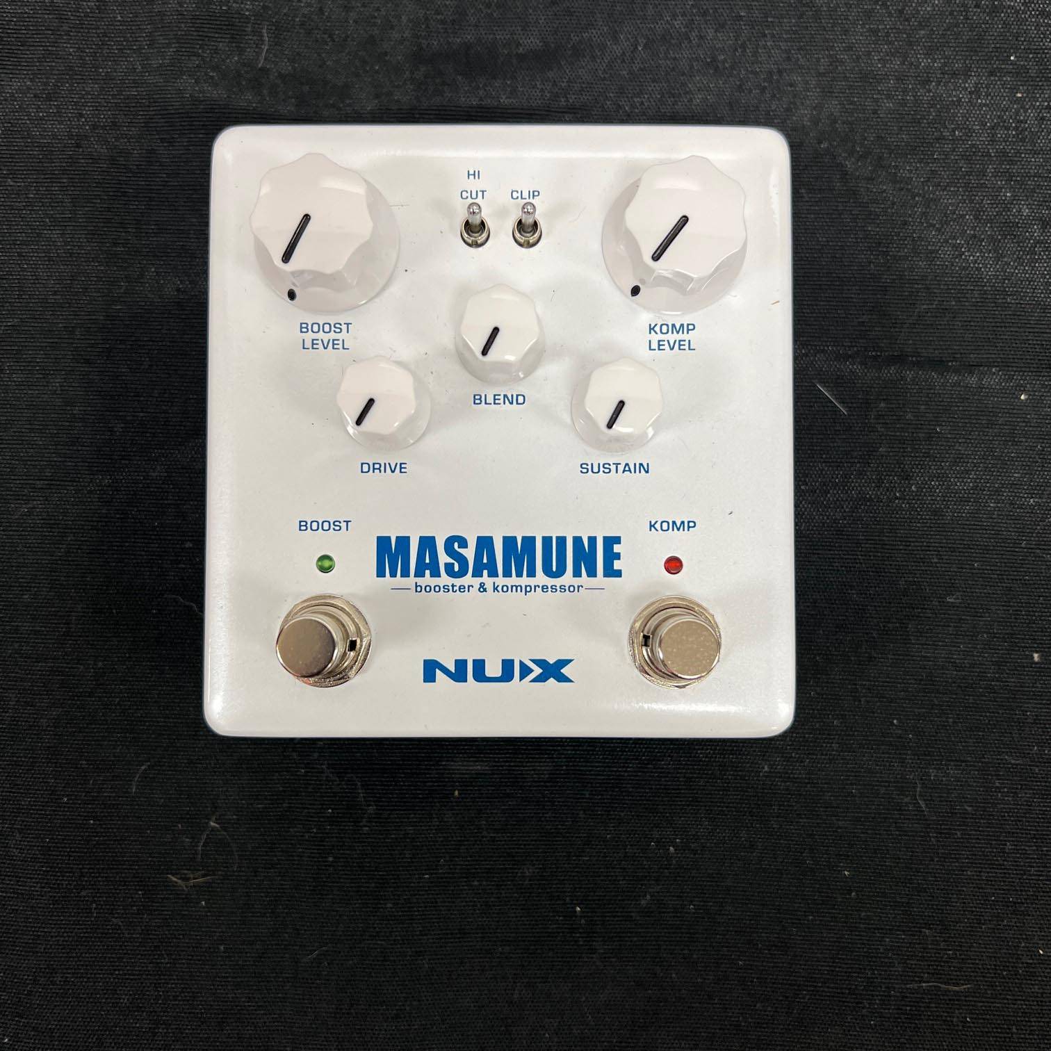 Used NUX NBK-5 Verdugo Series Masamune Booster & Kompressor Guitar Pedal with Original Box and Manual Compressor - Image 2