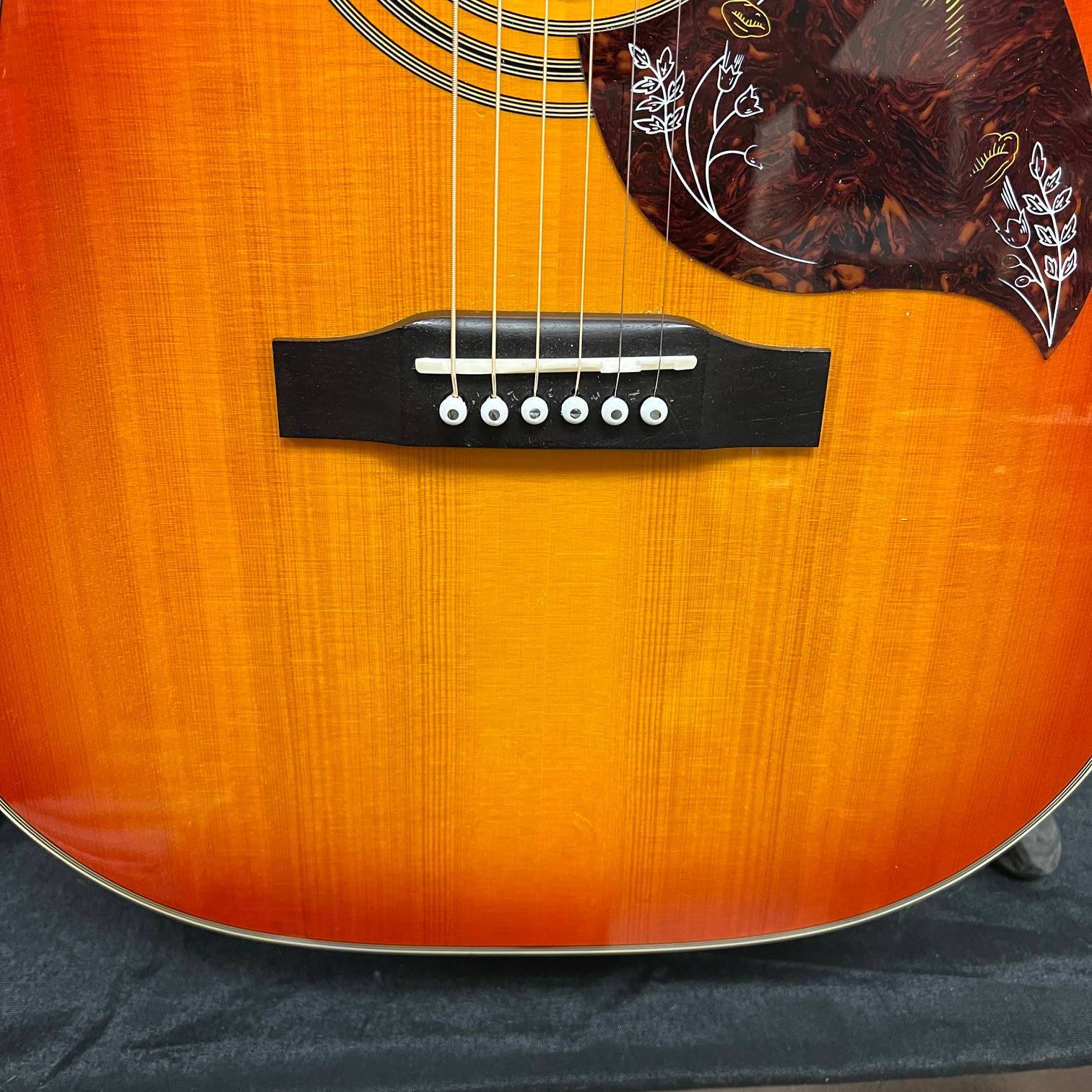 Used Epiphone Hummingbird Pro FC 6-String Acoustic Electric Guitar Faded Cherry - Image 8