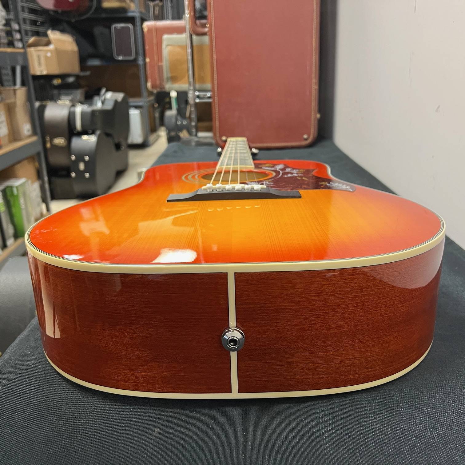 Used Epiphone Hummingbird Pro FC 6-String Acoustic Electric Guitar Faded Cherry - Image 22