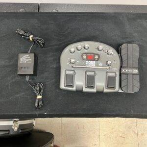 Used Line 6 Bass Floor Pod Guitar Pedal with AC Adapter