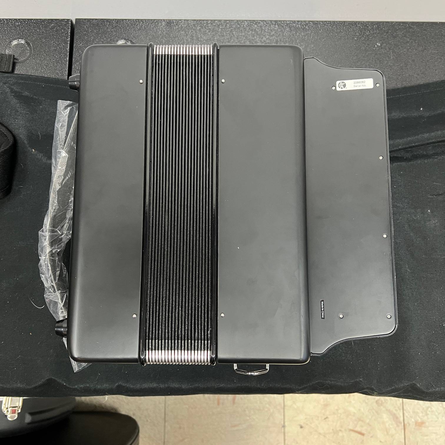 Used Hohner Panther Diatonic Button Accordion - Keys of G/C/F - Black with Case - Image 5