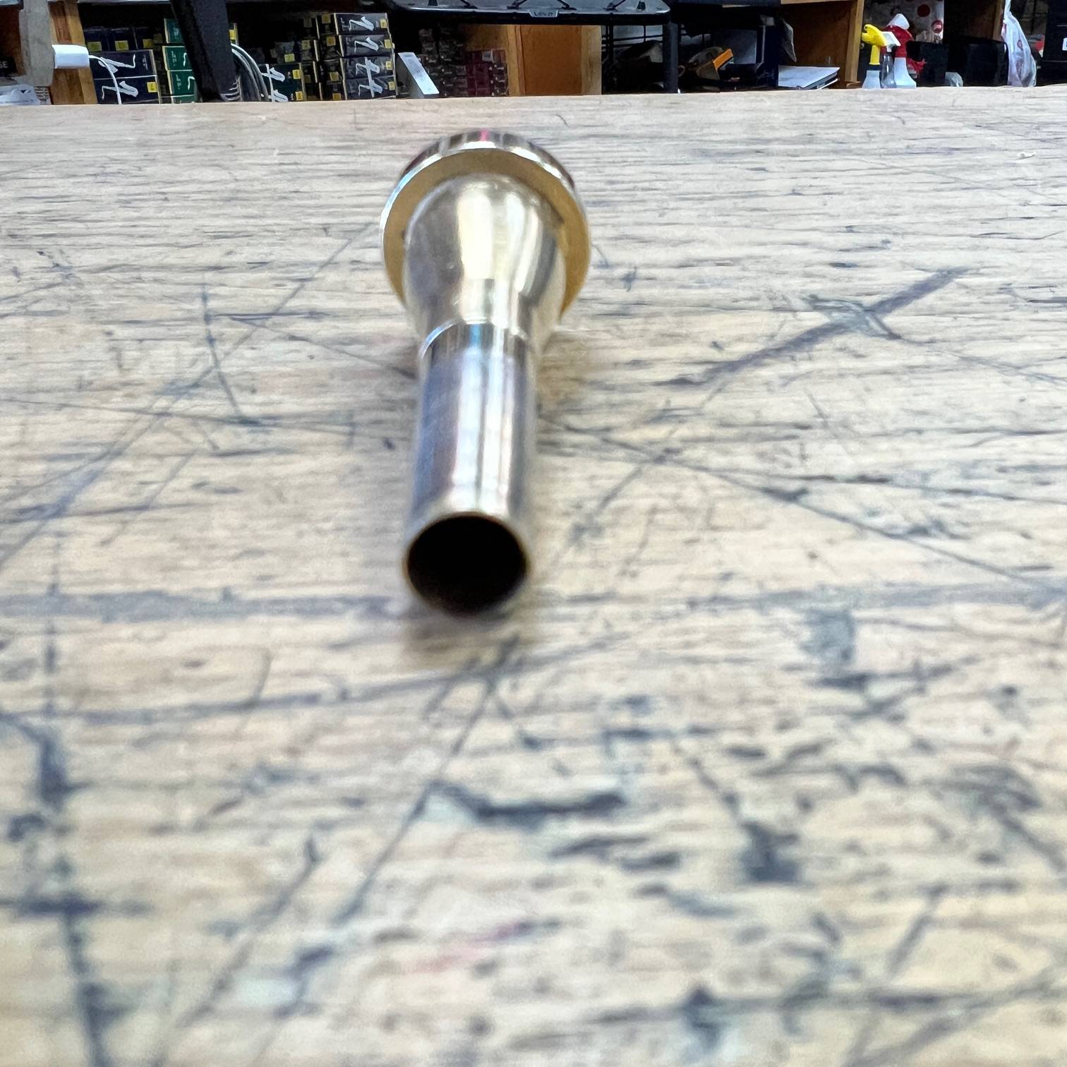 Used Monette Prana B2LDS1 84 Bb Trumpet Mouthpiece Brushed 24k Gold Finish with Original Box - Image 7