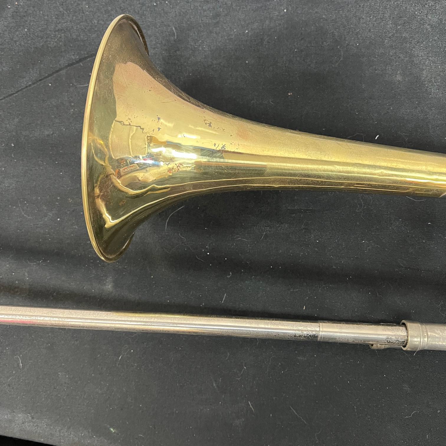 Vintage King Liberty 2-B Bb Tenor Trombone with Tuxedo Gig Bag Just Serviced 2B - Image 14