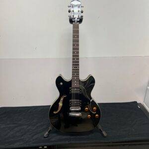 Used Oscar Schmidt by Washburn OE-30 BK Delta King Semi-Hollowbody Electric Guitar Black