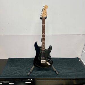 Used Squier FSR Bullet Strat Stratocaster Electric Guitar HH Black 2010