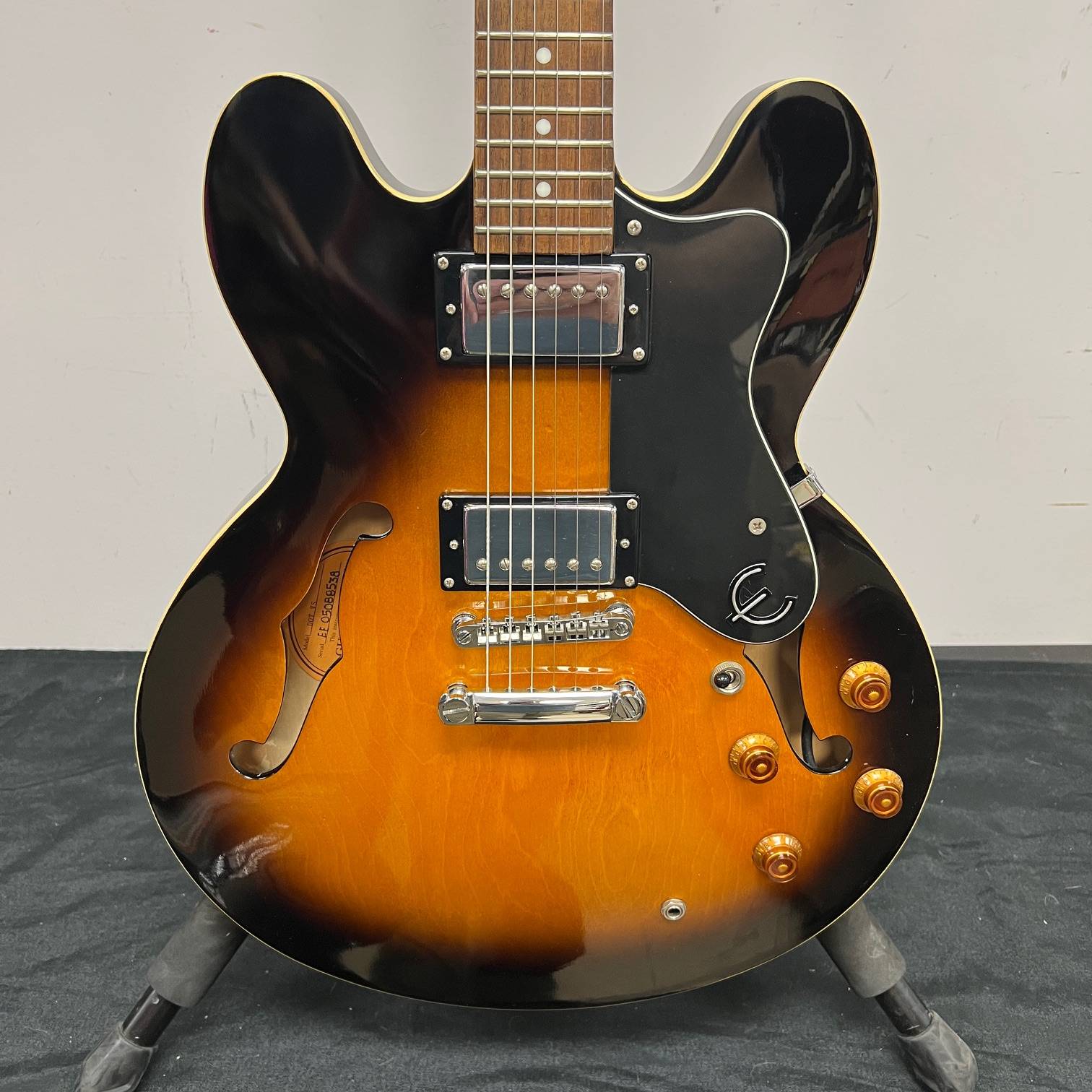 Used Used Epiphone DOT VS Semi Hollow Body Electric Guitar Vintage Sunburst with Case - Image 7