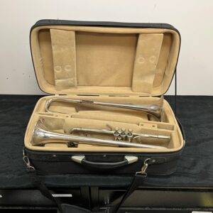 Used Bach Stradivarius Model 43 Bb Trumpet with 43L and 37L Tunable Bells and Case