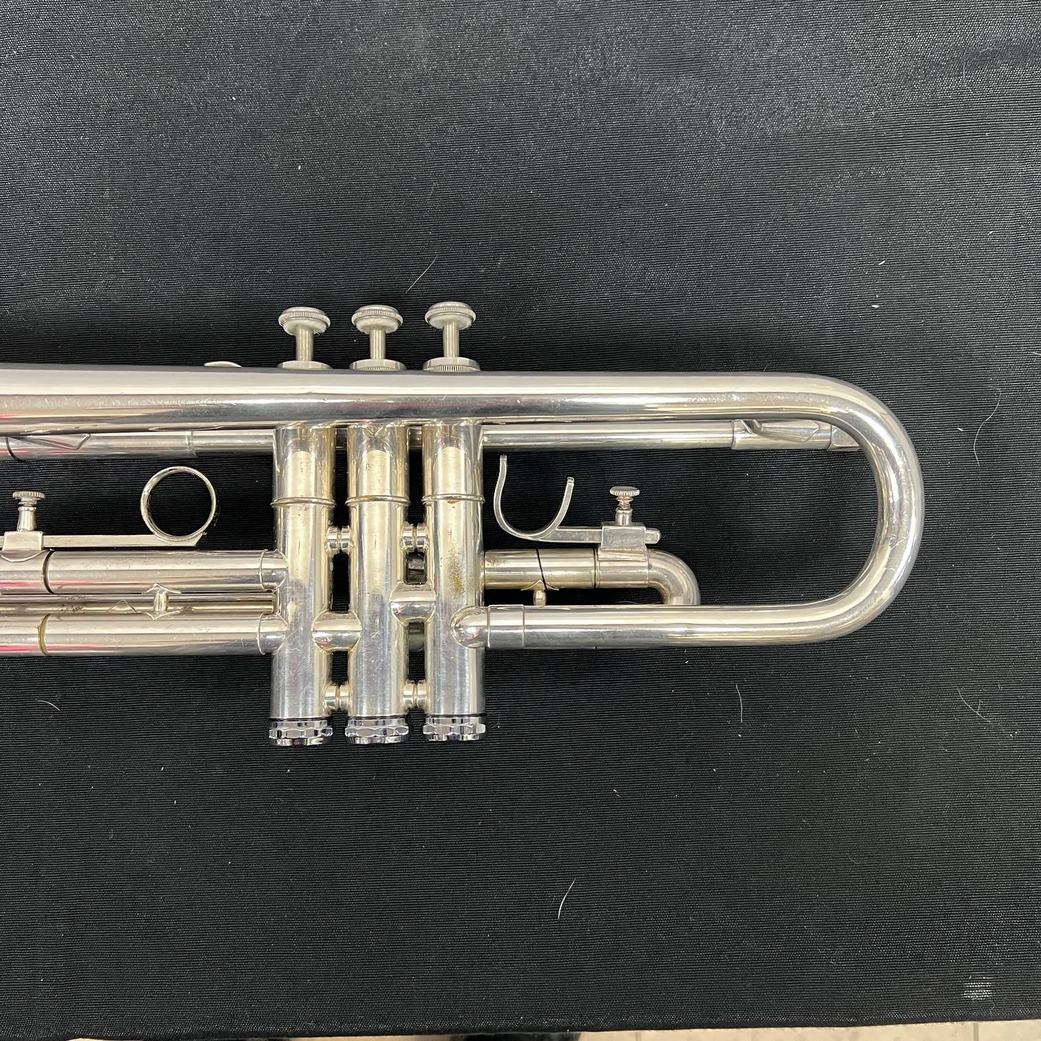 Vintage Getzen Eterna Severinsen Large Bore Silver Bb Trumpet with Case 1968-1971 - Image 13