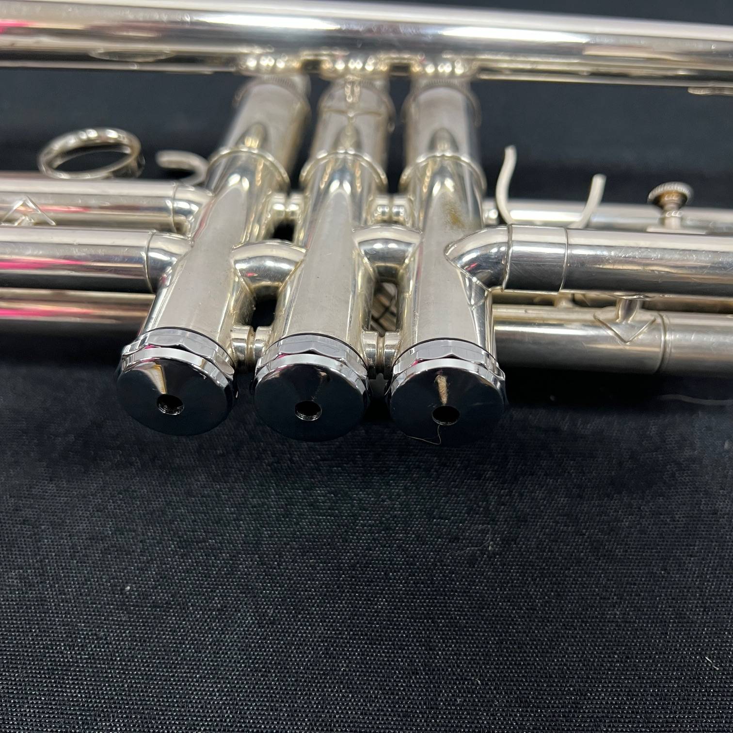 Vintage Getzen Eterna Severinsen Large Bore Silver Bb Trumpet with Case 1968-1971 - Image 15