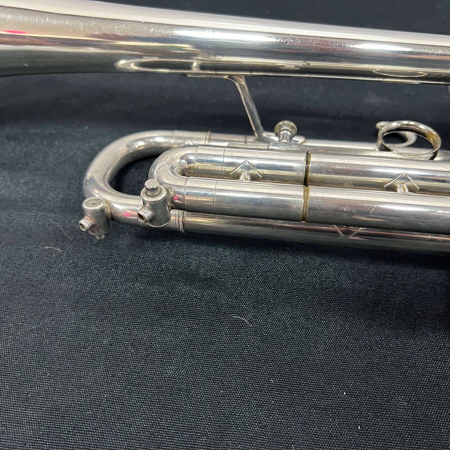 Vintage Getzen Eterna Severinsen Large Bore Silver Bb Trumpet with Case 1968-1971 - Image 16