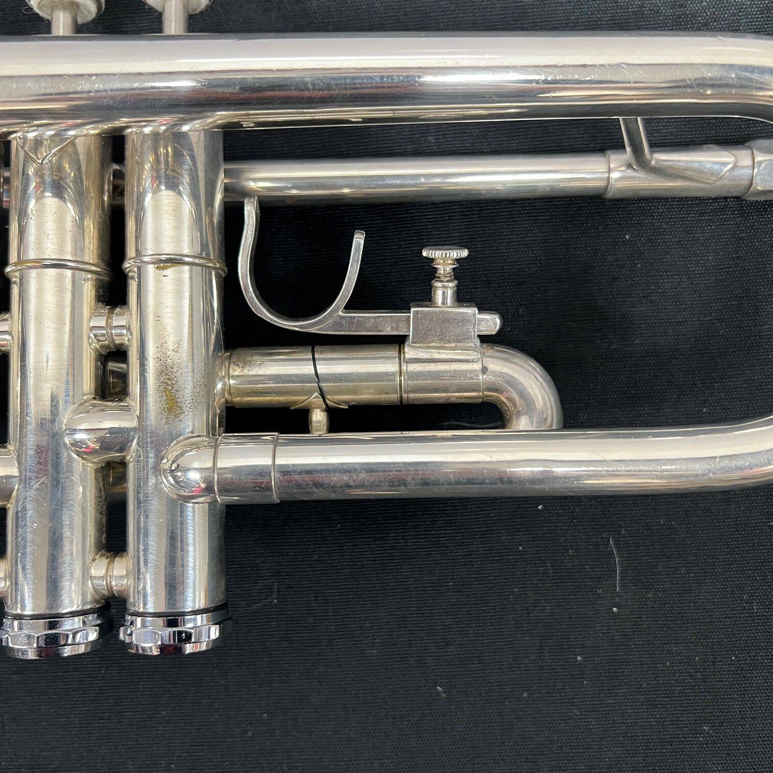 Vintage Getzen Eterna Severinsen Large Bore Silver Bb Trumpet with Case 1968-1971 - Image 17