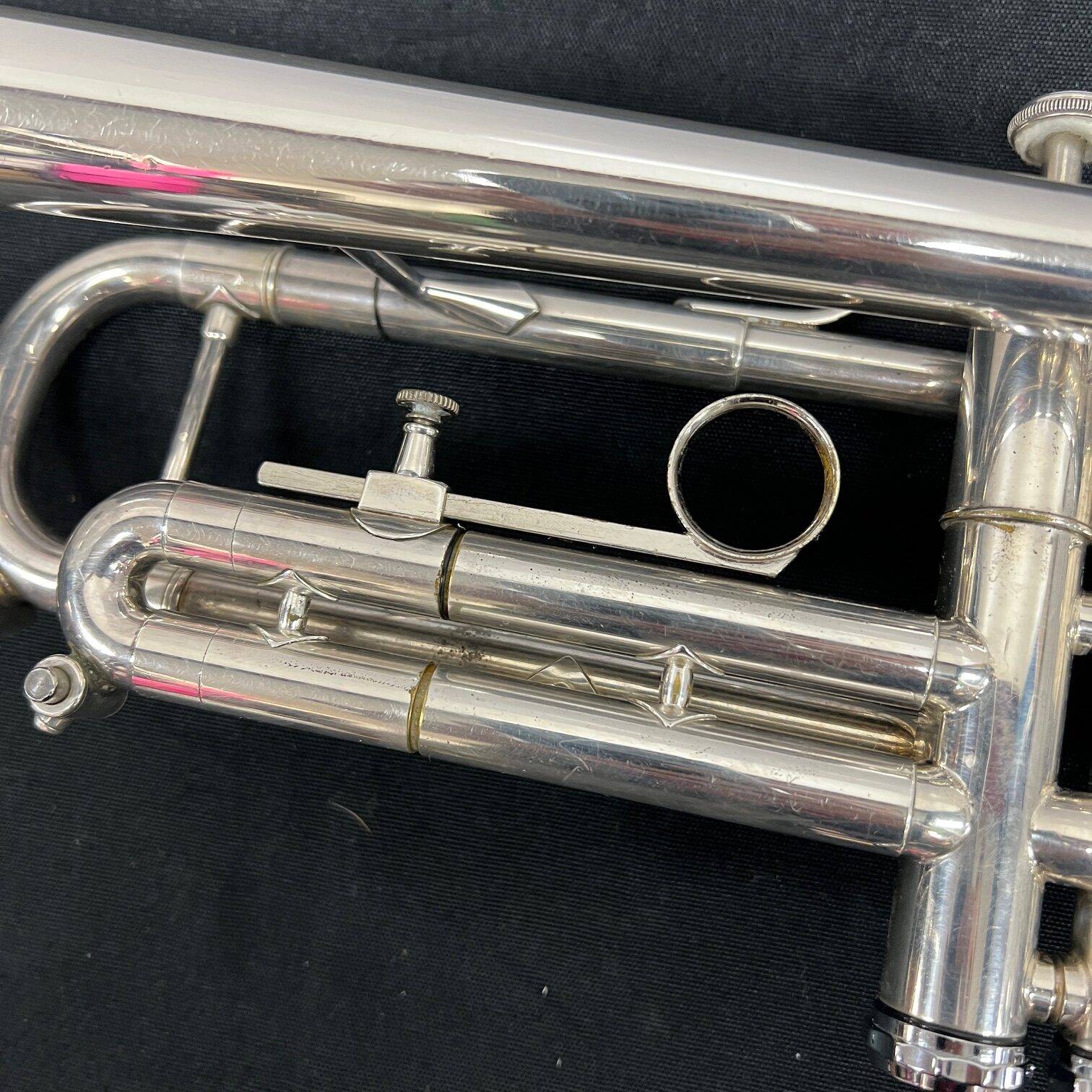 Vintage Getzen Eterna Severinsen Large Bore Silver Bb Trumpet with Case 1968-1971 - Image 18