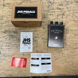 Used JHS Pedals Crimson 1992 Russia Fuzz Guitar Effects Pedal Black with Original Box