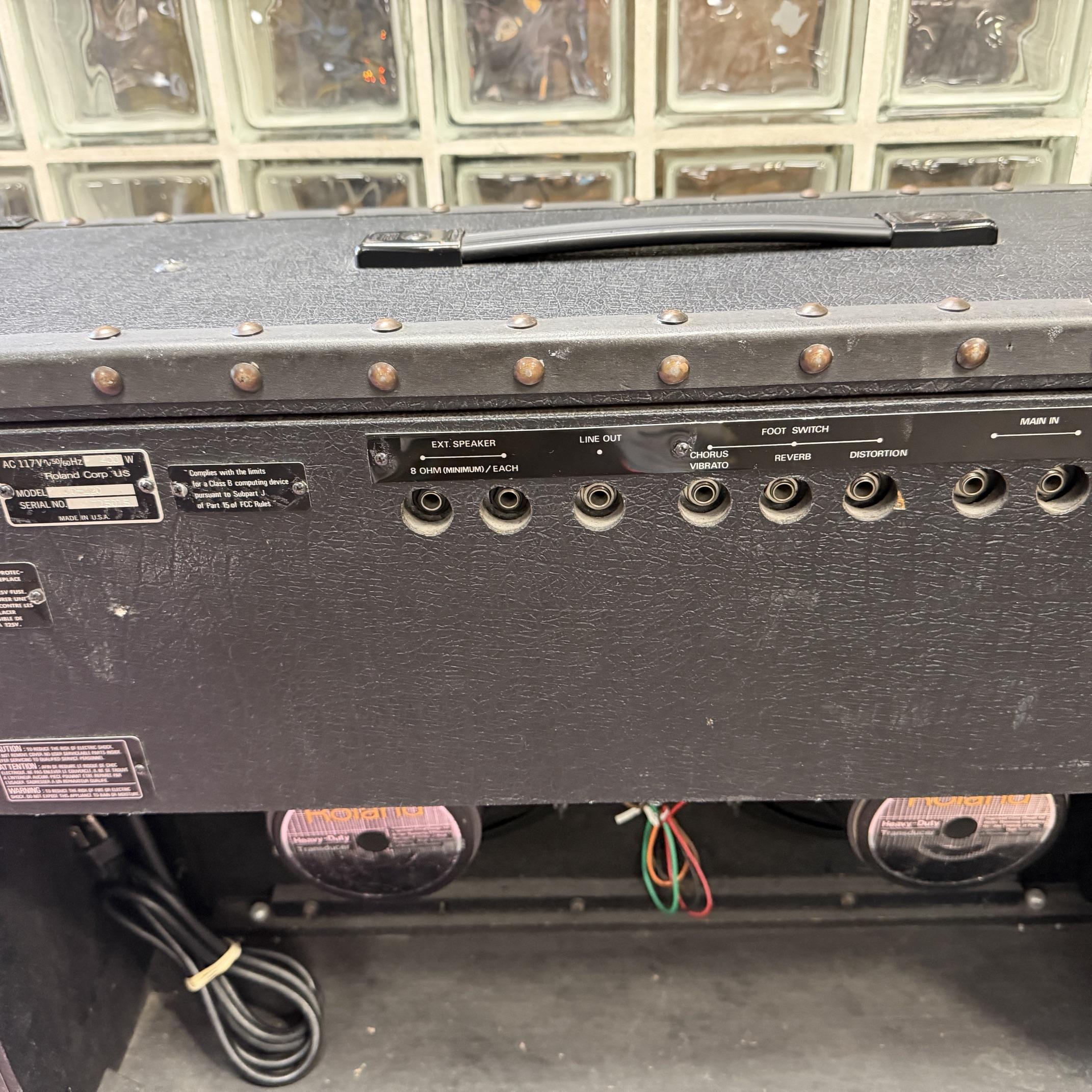 Vintage Roland JC-120 Jazz Chorus Solid State Guitar Amp Amplifier 2x12 1980's Made in the USA - Image 10