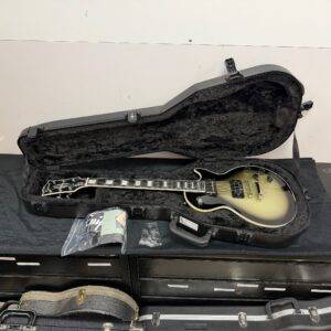 Used Epiphone Les Paul Custom Adam Jones Signature Electric Guitar Silver Burst with Original Case 2024