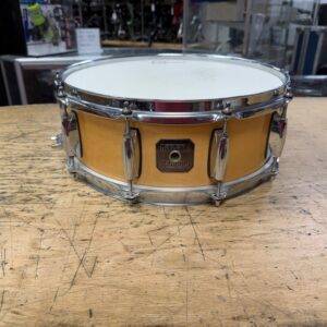 Used Gretsch 14" x 5" 10-Lug Gloss Natural Wood Snare Drum