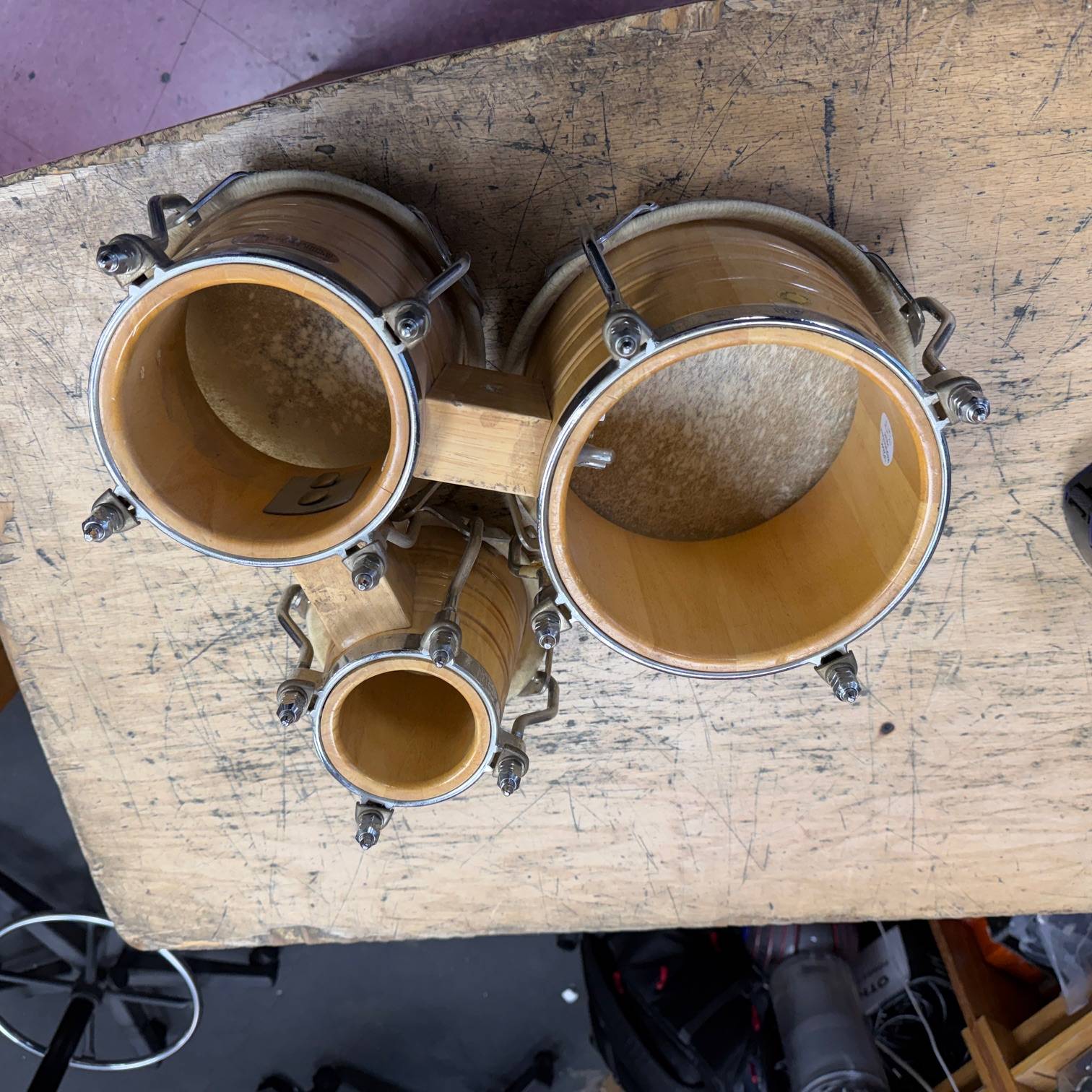 Used LP Latin Percussion M. Cohen Generation III Triple Bongo - Image 11