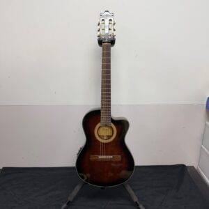 Used Ibanez GA35TCE Thinline Acoustic-Electric Classical Guitar Dark Violin Burst GA35TCE-DVS