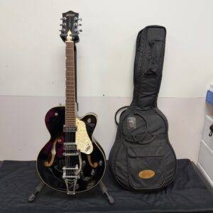 Used Gretsch Guitars G5125 Electromatic Hollowbody With Bigsby Tailpiece Electric Guitar Made in Korea with Case 2005 Firebird Red (Copy)