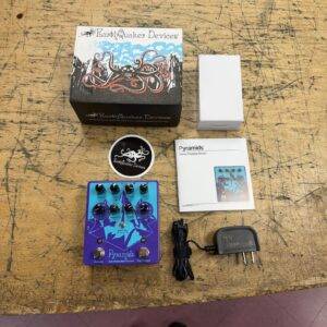 Used EarthQuaker Devices Pyramids Stereo Flange Guitar Pedal with Original Box Manual & AC Adapter