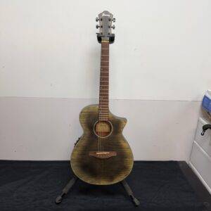 Used Ibanez AEWC32FM GBK Glacier Black Low Gloss Thinline Acoustic Electric Guitar