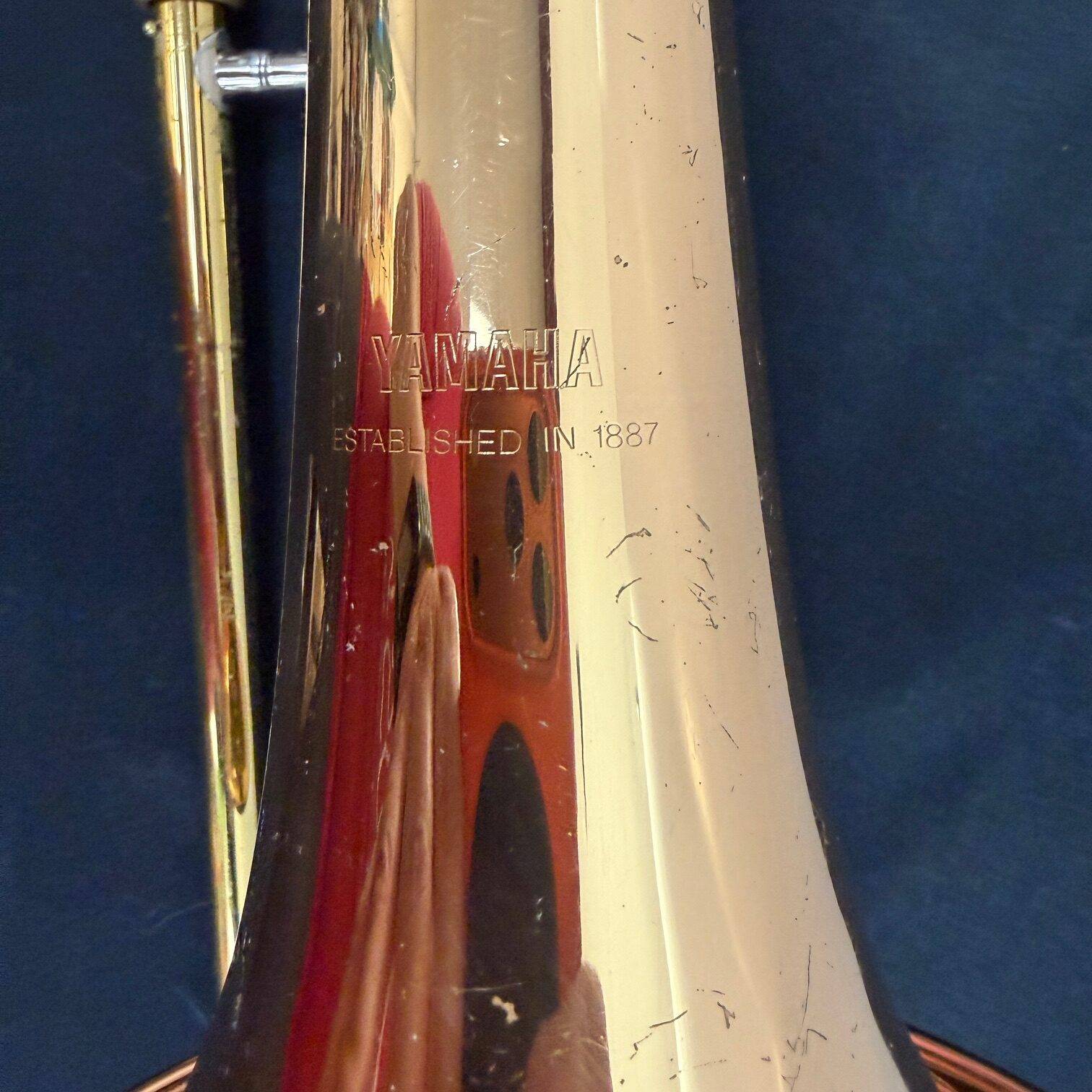 Used Yamaha YSL-448G Intermediate Bb/F Tenor Trombone with Original Case Mouthpiece Just Serviced - Image 7