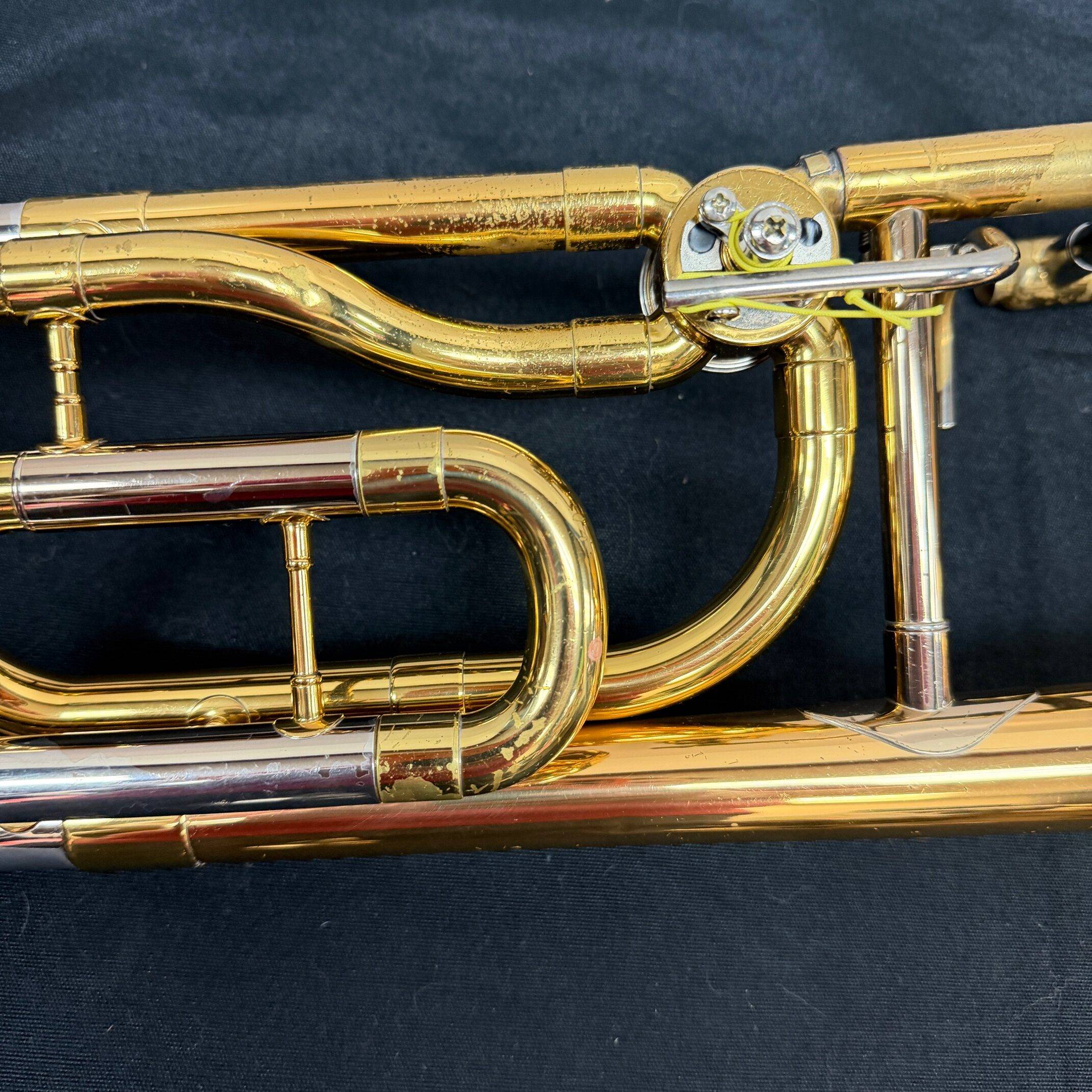 Used Yamaha YSL-448G Intermediate Bb/F Tenor Trombone with Original Case Mouthpiece Just Serviced - Image 13
