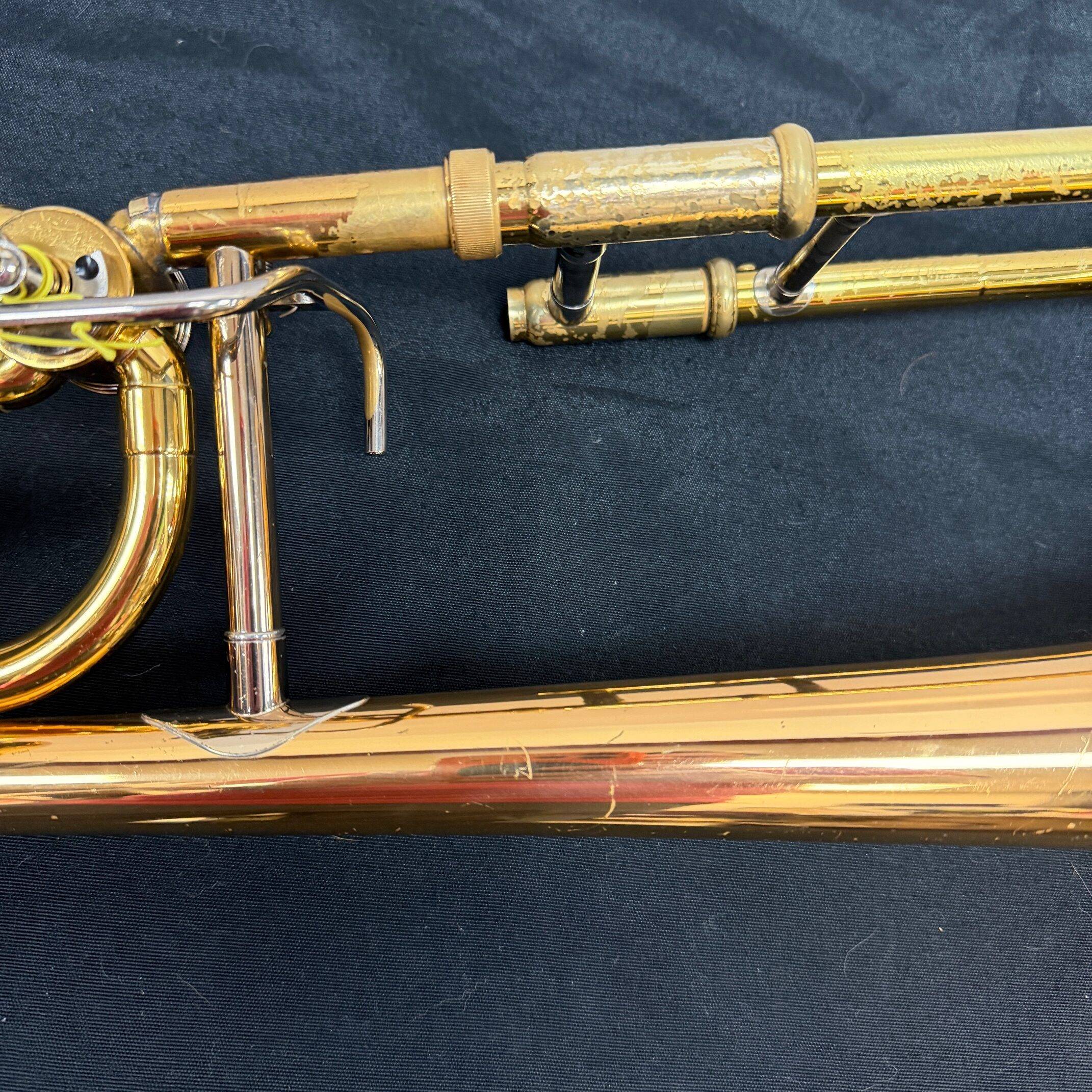 Used Yamaha YSL-448G Intermediate Bb/F Tenor Trombone with Original Case Mouthpiece Just Serviced - Image 14