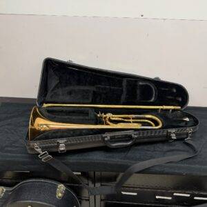 Used Yamaha YSL-448G Intermediate Bb/F Tenor Trombone with Original Case Mouthpiece Just Serviced