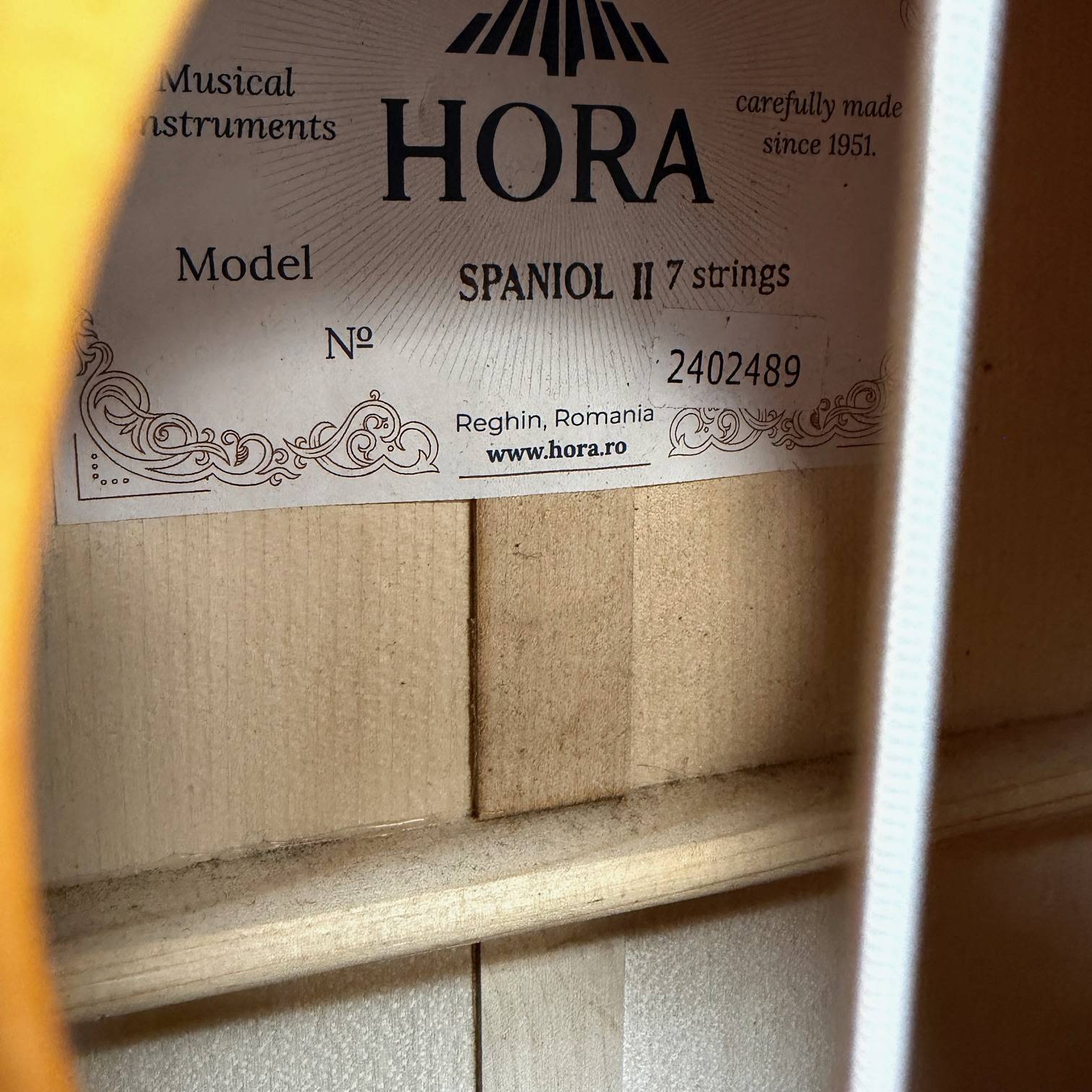 Used Hora Spaniol II 7-String Classical Guitar - Image 9