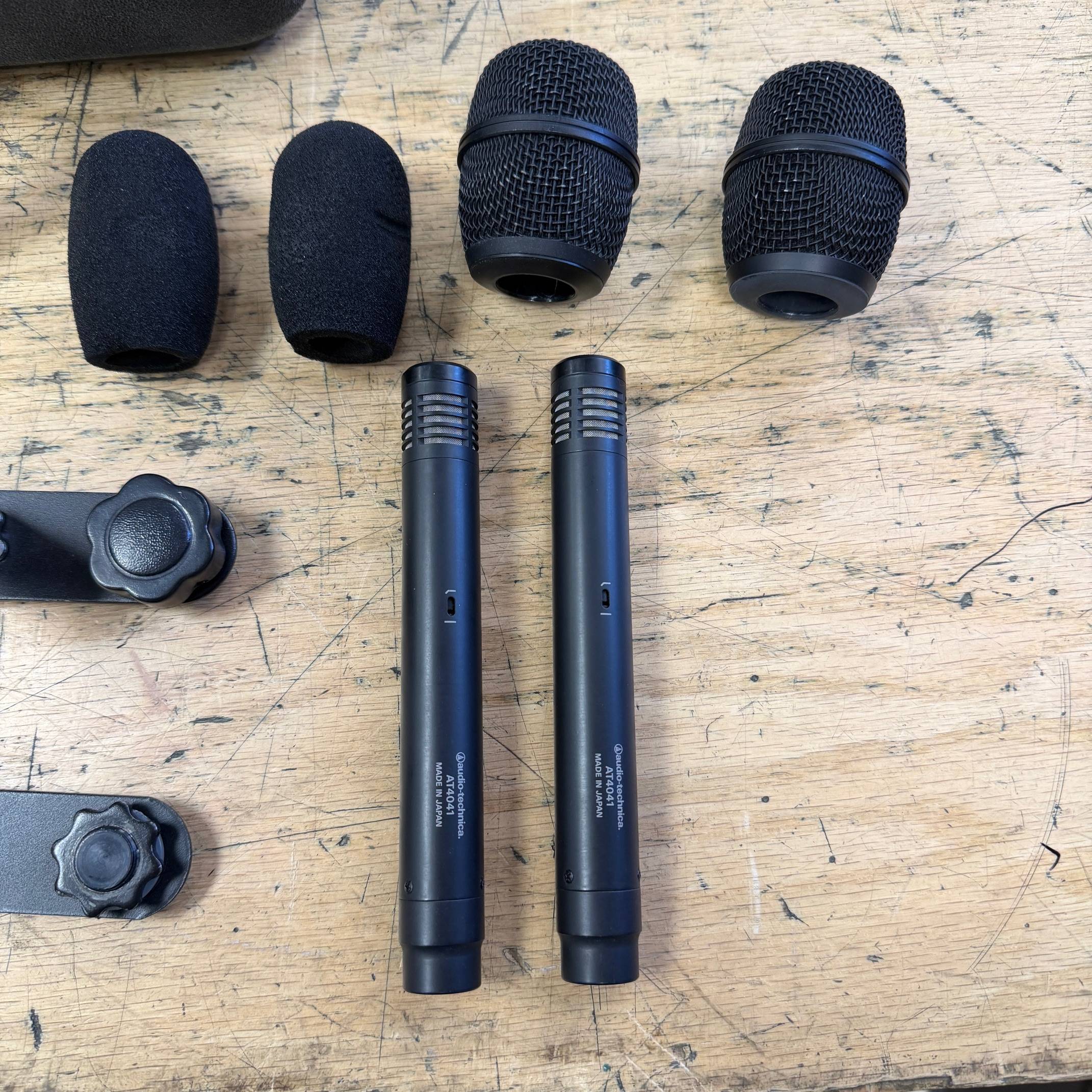 Used Audio-Technica AT4041 Small-Diaphragm Condenser Microphone Pair with Case - Image 3