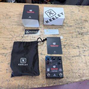 Used Keeley Octa Psi Transfigurating Fuzz Guitar Pedal with Polyphonic Pitch Shifting with Original Box Extras